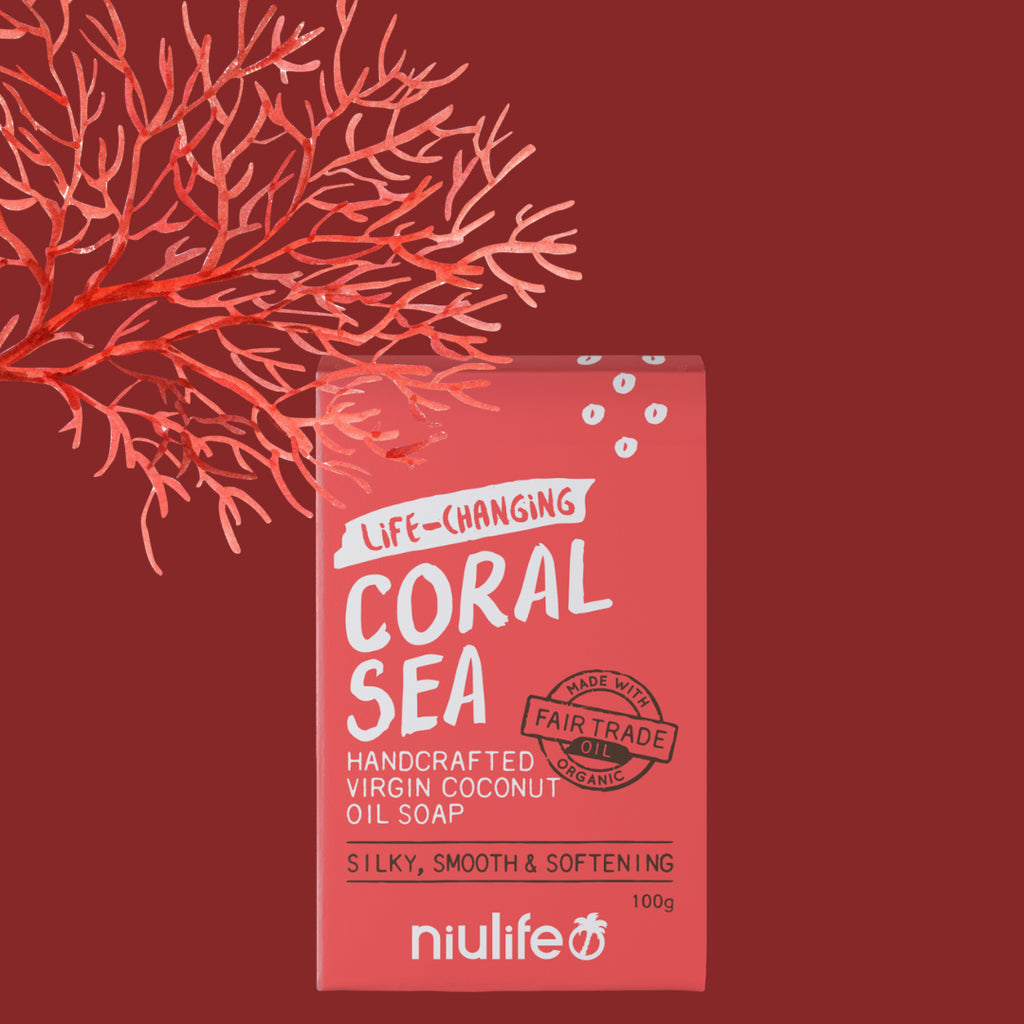 Niulife Coconut Oil Soap Coral Sea