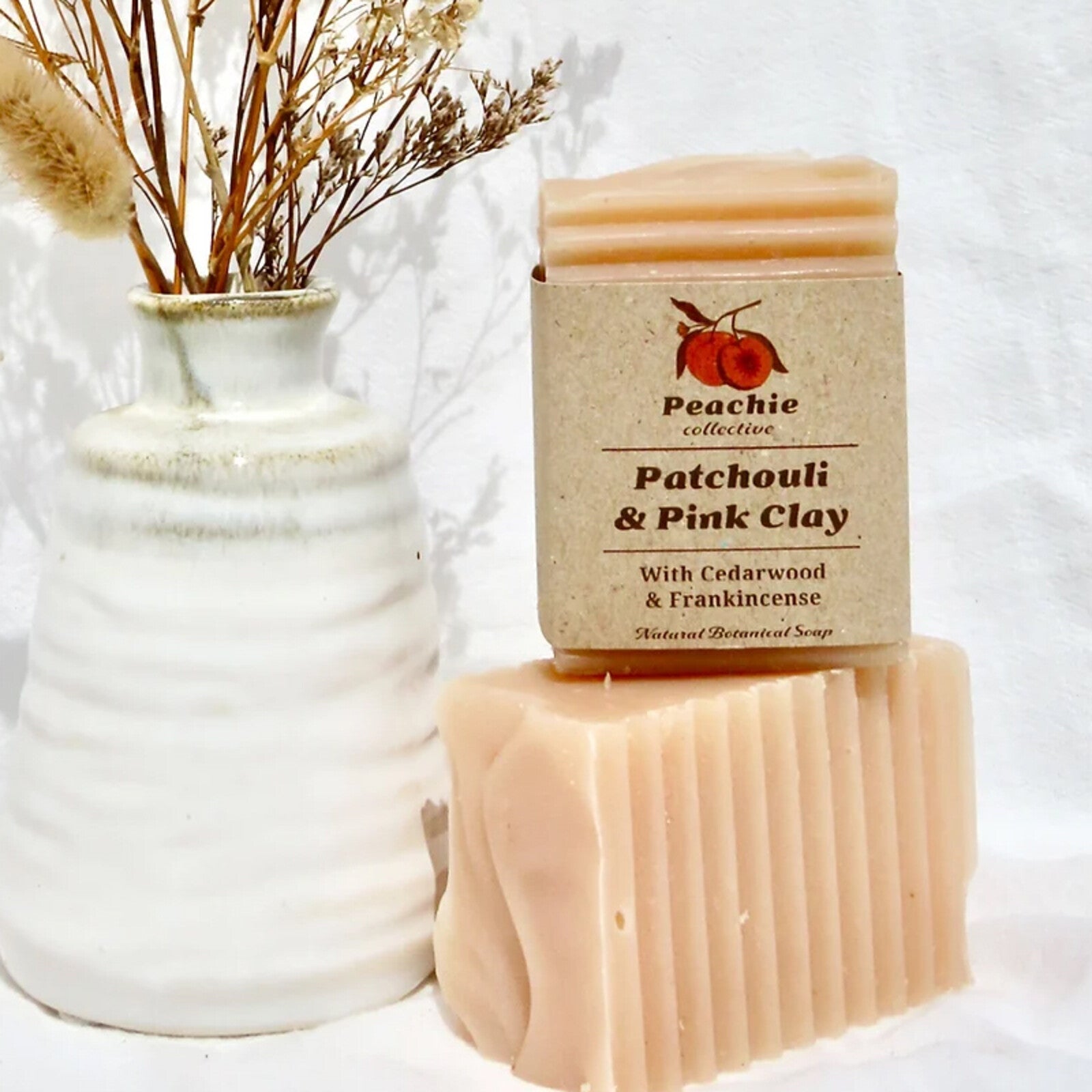 Peachie Collective Patchouli & Pink Clay Soap Bar