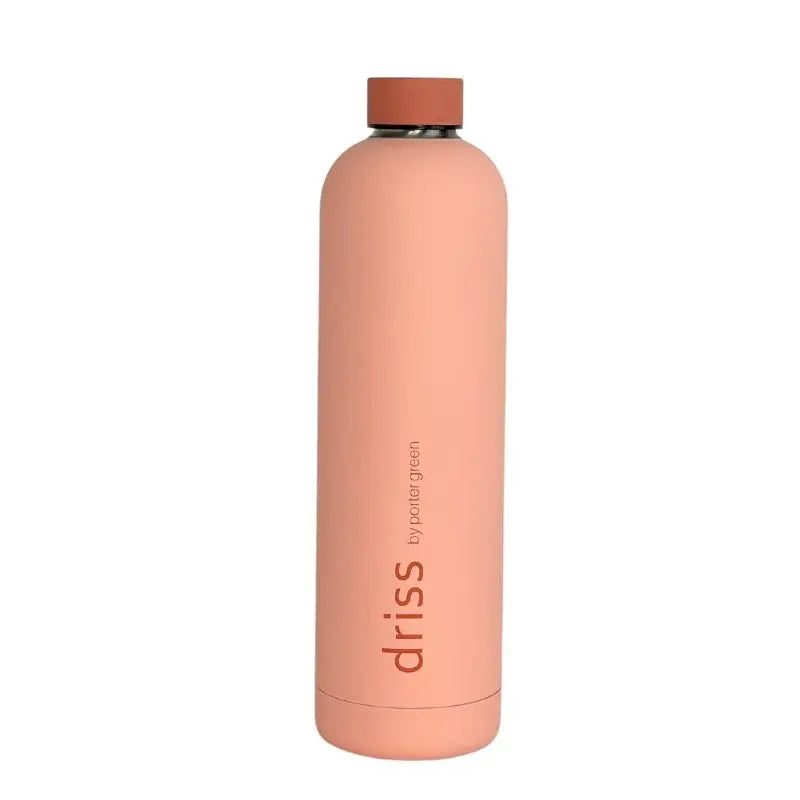 Porter Green Insulated Stainless Steel Bottle | Driss | Terra + Peach 1L-The Living Co.