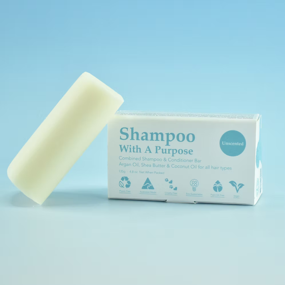Shampoo With A Purpose Unscented Shampoo & Conditioner Bar
