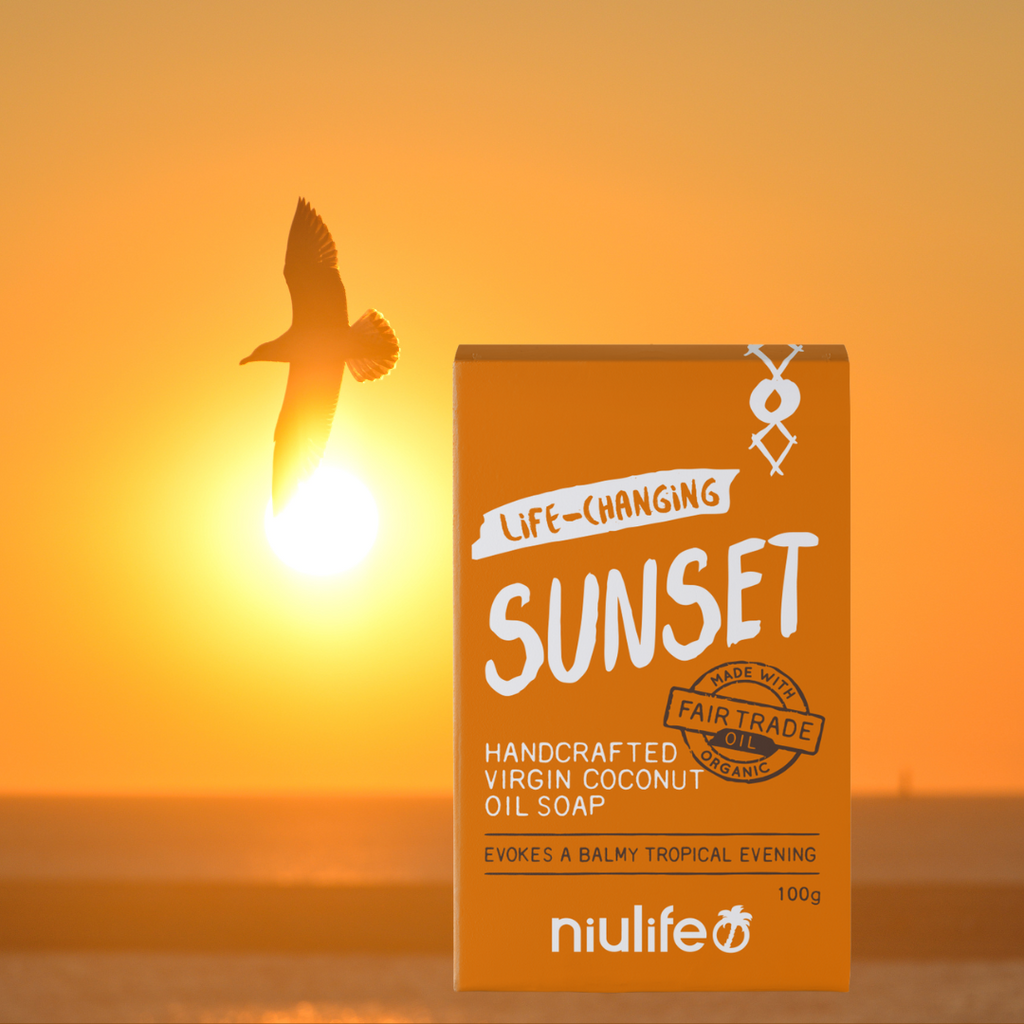 Niulife Coconut Oil Soap Sunset-The Living Co.