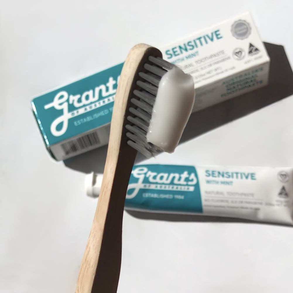 Grants Toothbrush Bamboo Adult Medium-The Living Co.