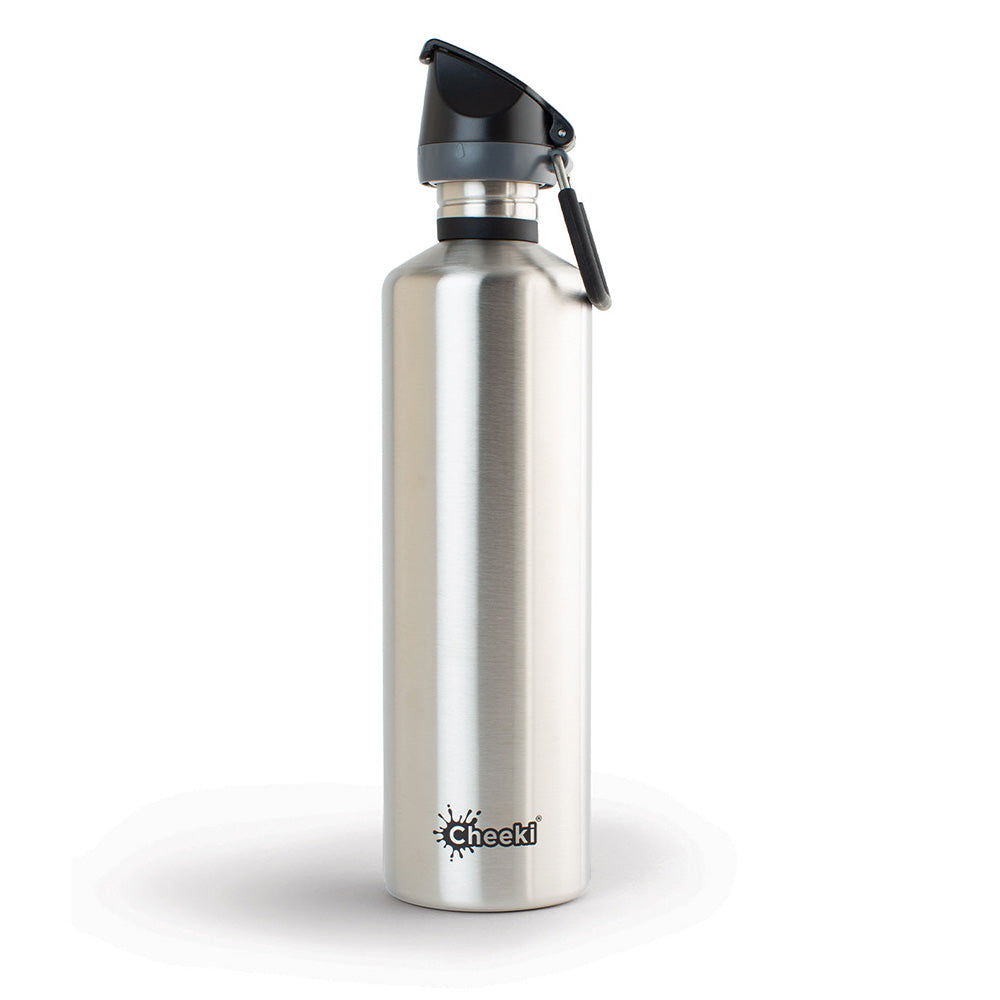 Cheeki Stainless Steel Bottle - Sports Lid 1L-The Living Co.