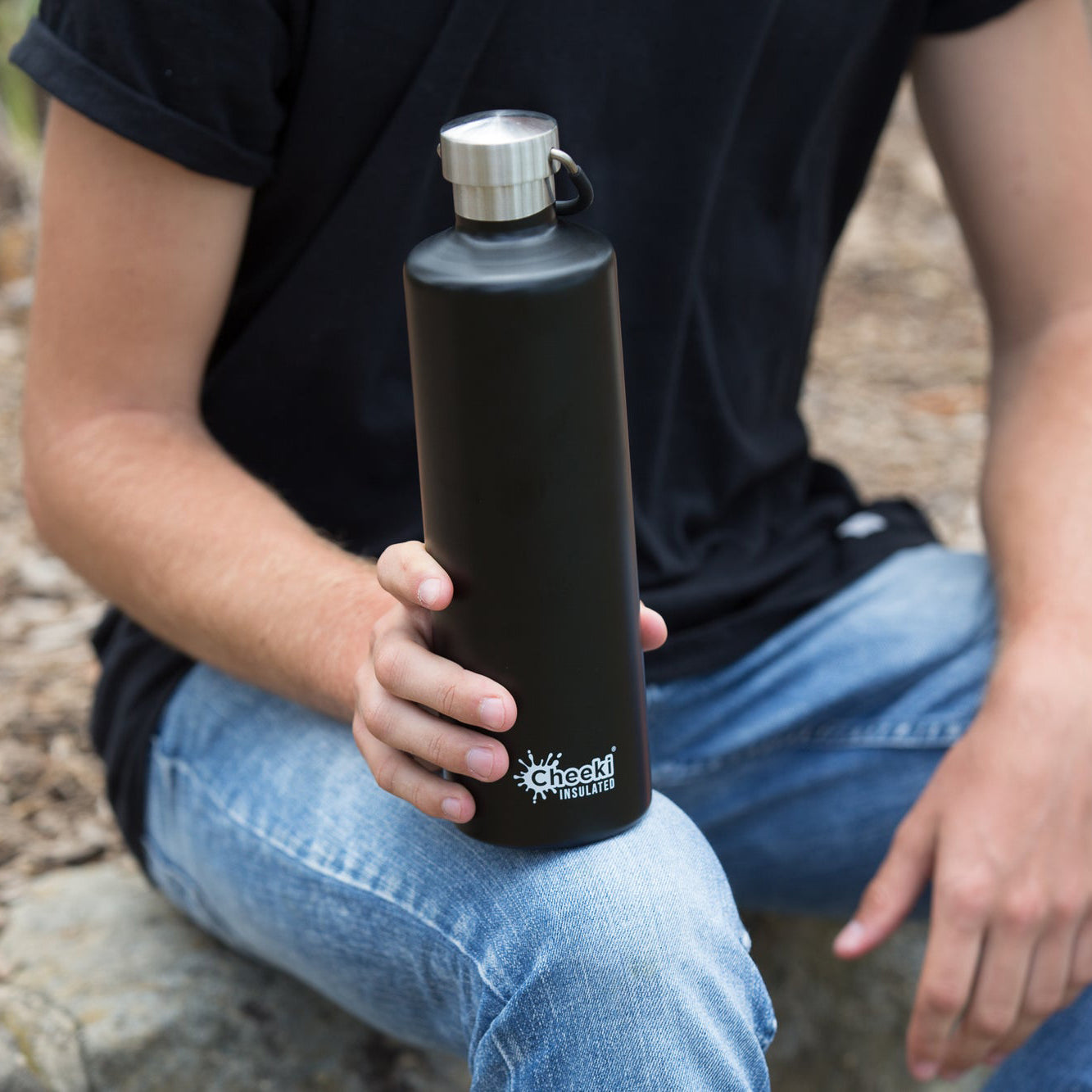 Cheeki Stainless Steel Bottle Insulated - 1L-The Living Co.