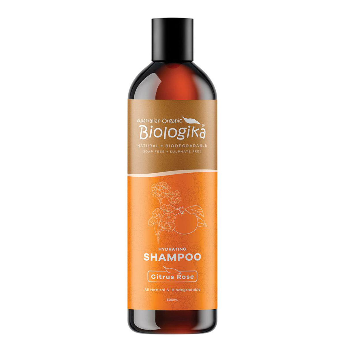 Biologika Shampoo Hydrating - Citrus Rose 500ml-The Living Co.