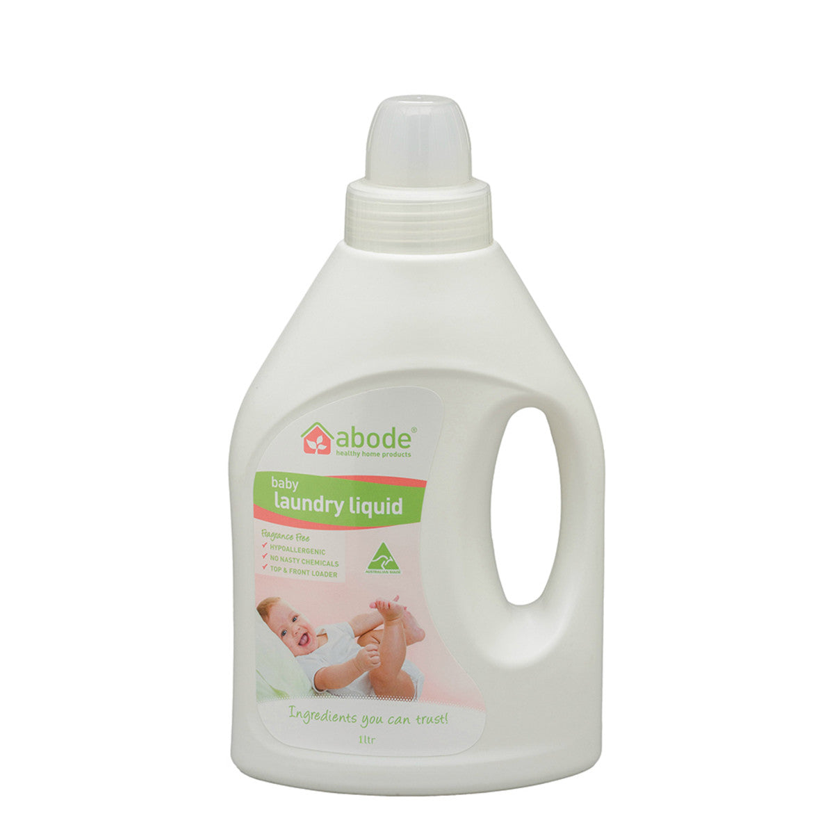 Abode Baby Laundry Liquid Fragrance Free 4L-The Living Co.