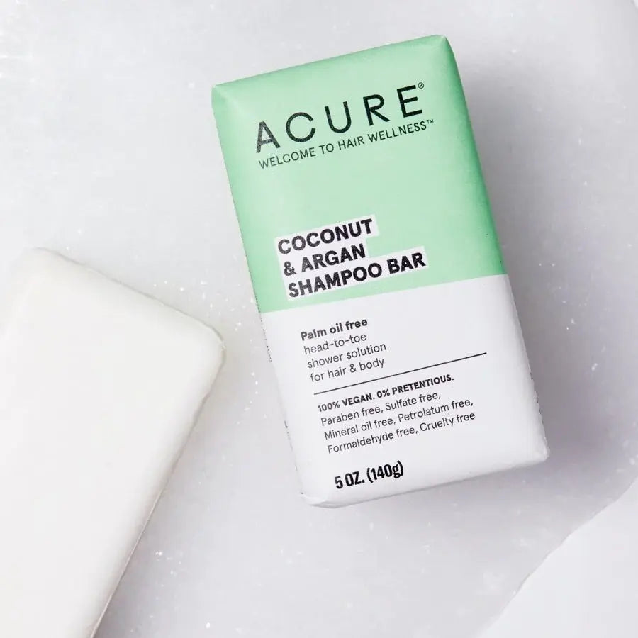 Acure Coconut & Argan Shampoo Bar-The Living Co.