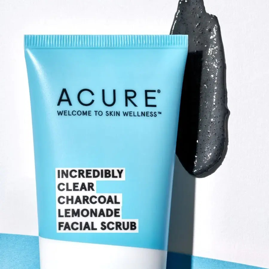 Acure Incredibly Clear Charcoal Lemonade Facial Scrub-The Living Co.
