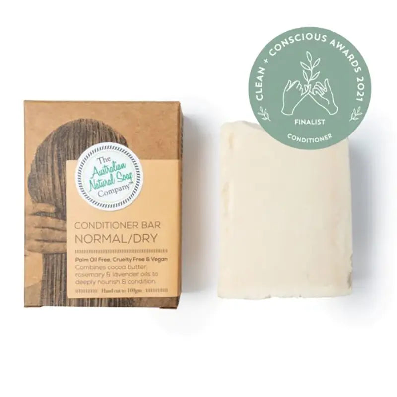 Australian Natural Soap Company Solid Conditioner Bar Normal/Dry-The Living Co.