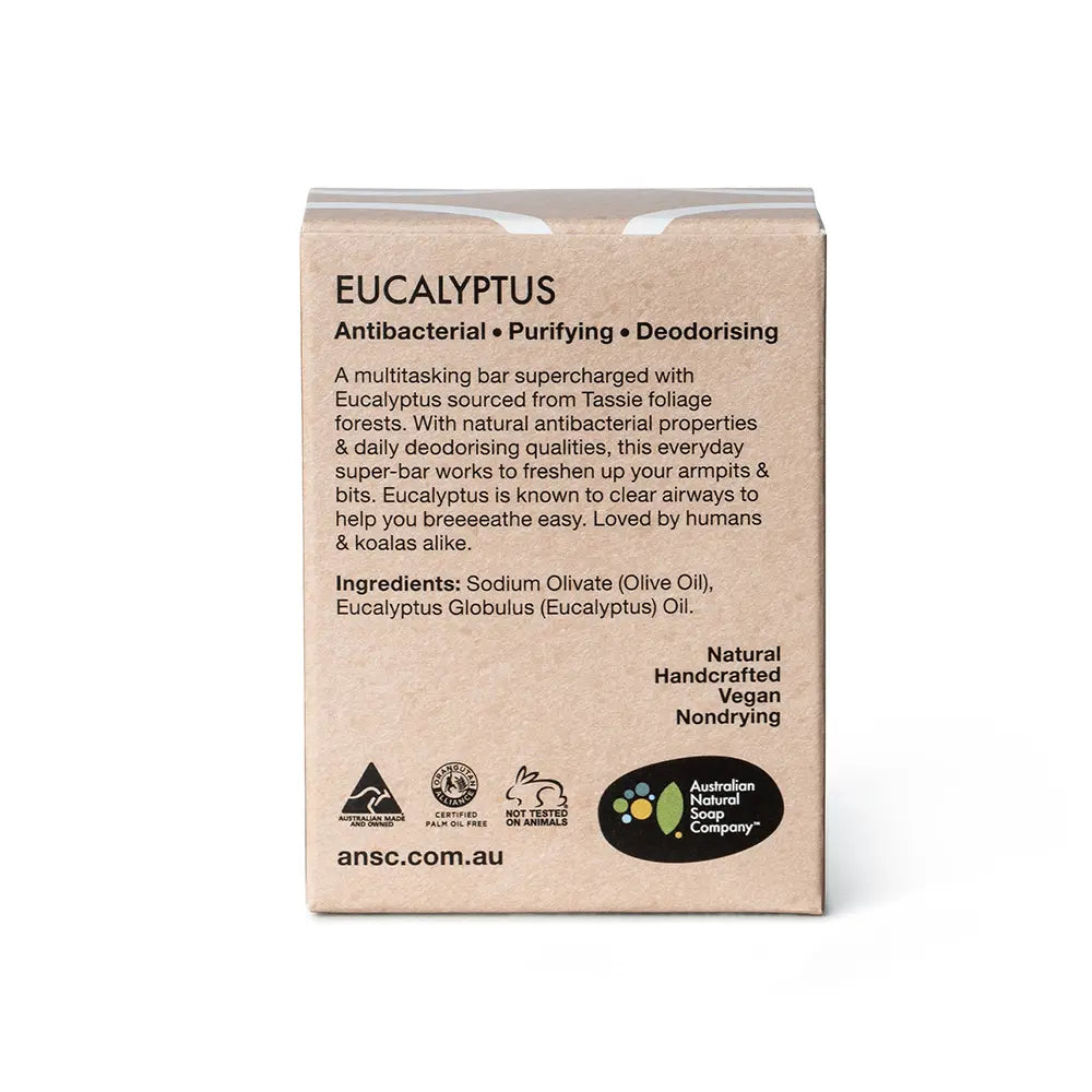 Australian Natural Soap Company Eucalyptus Soap-The Living Co.