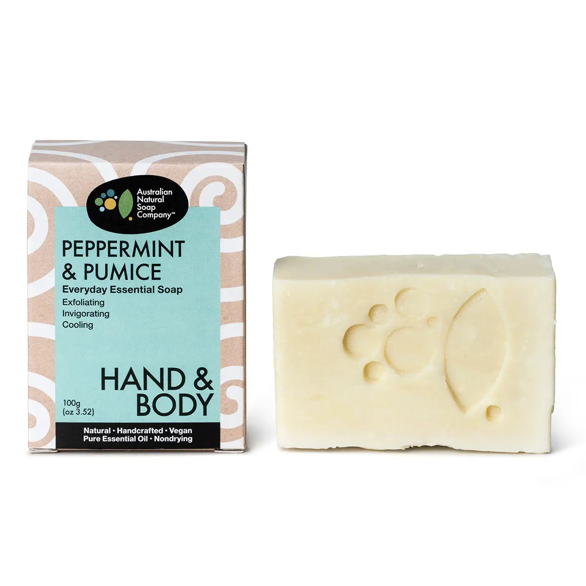 Australian Natural Soap Company Peppermint & Pumice Soap-The Living Co.
