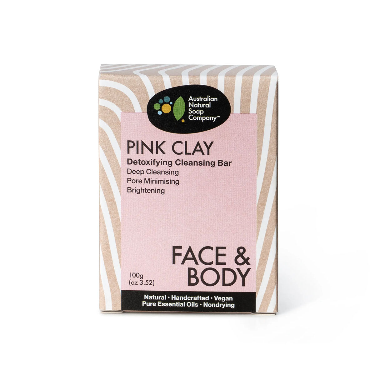 Australian Natural Soap Company Pink Clay Detoxifying Cleanser-The Living Co.