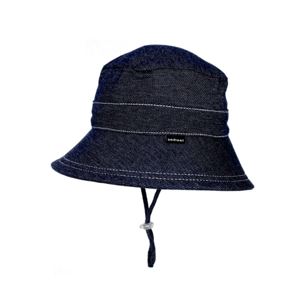 Bedhead Kids Classic Bucket Sun Hat - Denim-The Living Co.