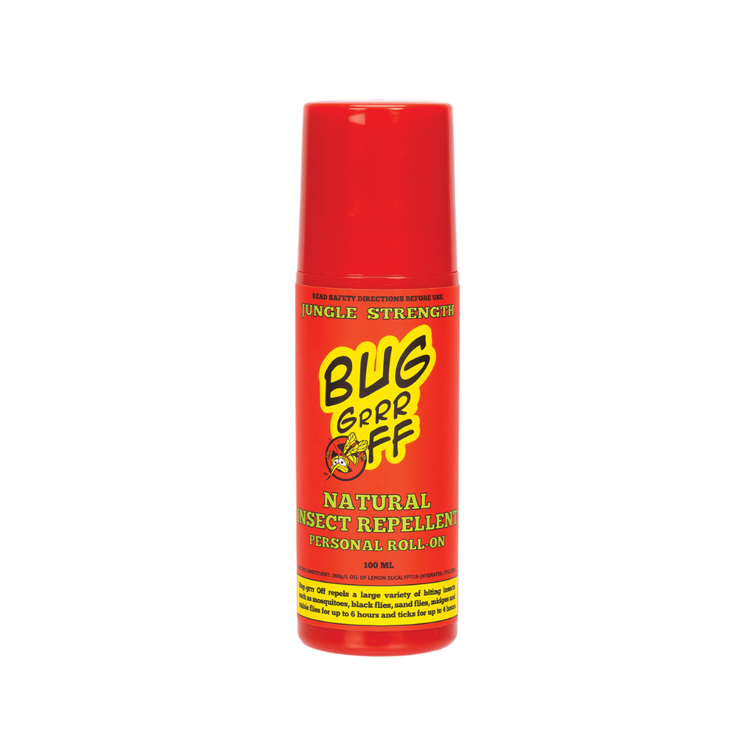 Bug-grrr Off Natural Insect Repellent Jungle Strength - Roll On 100ml-The Living Co.