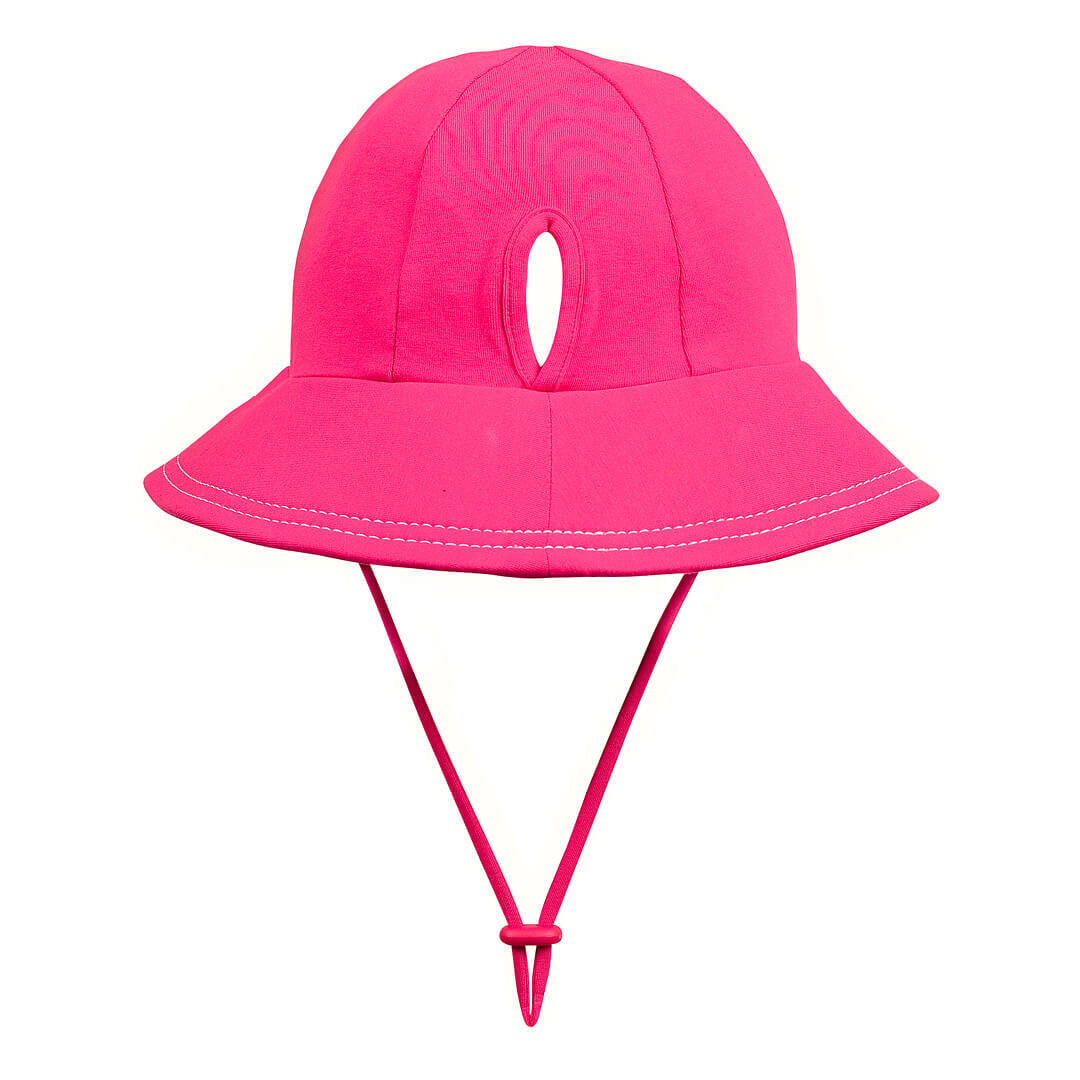 Bedhead Kids Ponytail Bucket Sun Hat - Bright Pink-The Living Co.