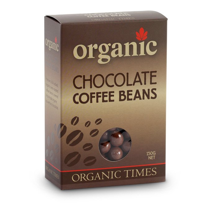 Organic Times Milk Chocolate Coffee Beans 150g-The Living Co.