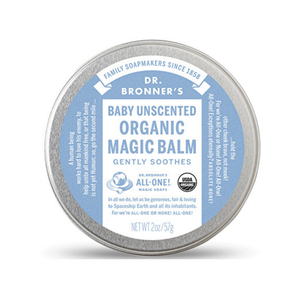 Dr. Bronner's Body Balm Baby Unscented 57g-The Living Co.