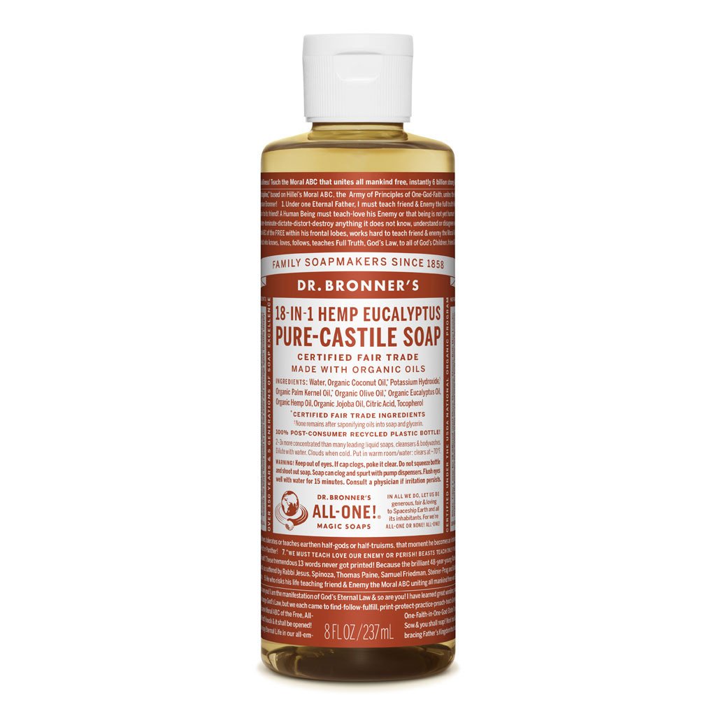 Dr. Bronner's Pure-Castile Liquid Soap Eucalyptus-The Living Co.