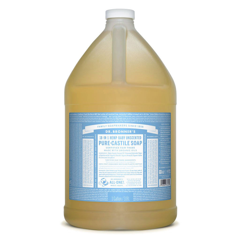 Dr. Bronner's Pure-Castile Liquid Soap Baby Unscented-The Living Co.