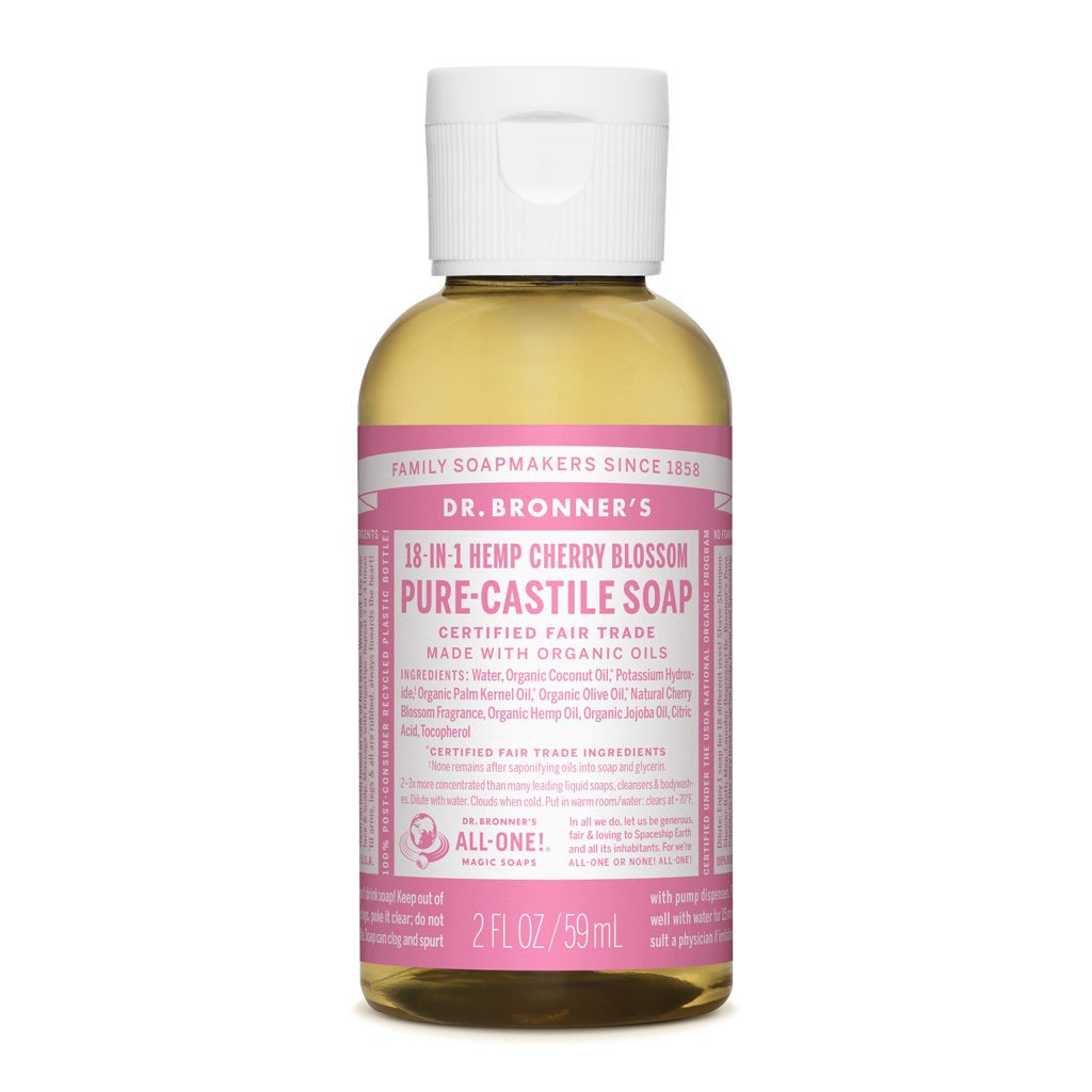 Dr. Bronner's Pure-Castile Liquid Soap Cherry Blossom-The Living Co.