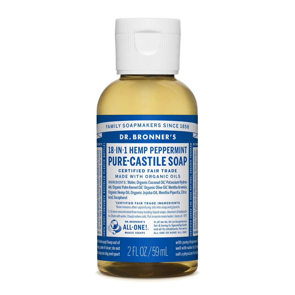 Dr. Bronner's Pure-Castile Liquid Soap Peppermint-The Living Co.
