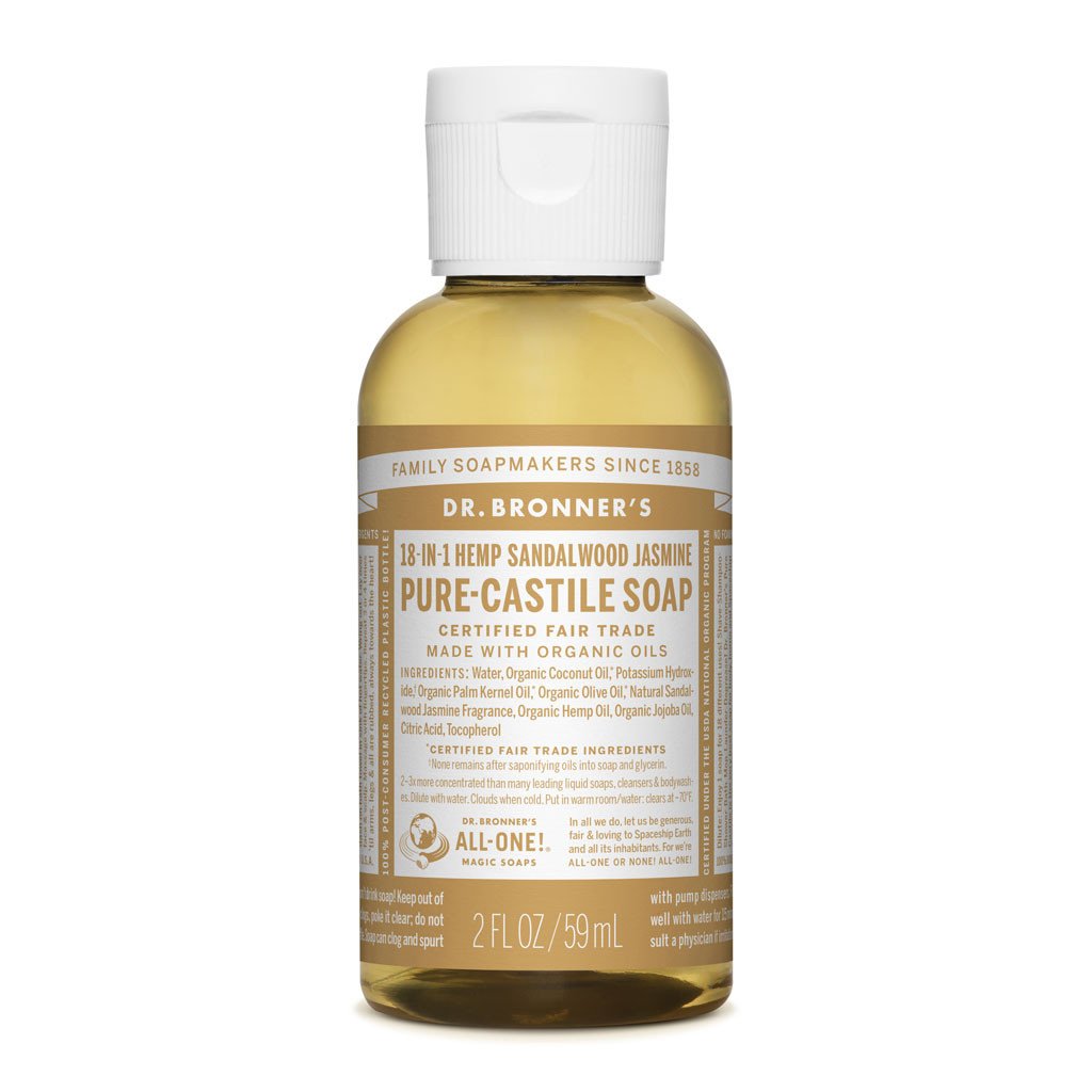 Dr. Bronner's Pure-Castile Liquid Soap Sandalwood Jasmine-The Living Co.