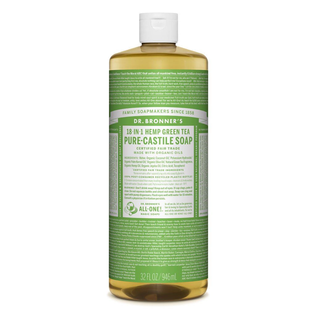 Dr. Bronner's Pure-Castile Liquid Soap Green Tea