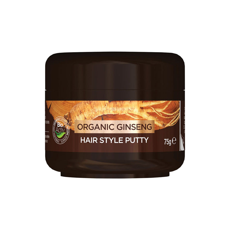 Dr Organic Men's Hair Style Putty Organic Ginseng 75g-The Living Co.