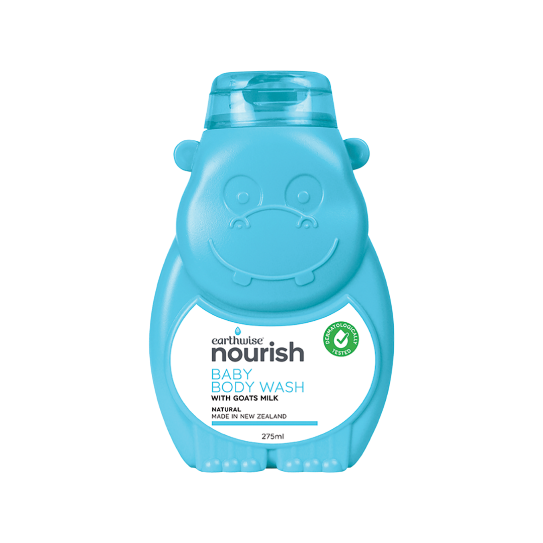 Earthwise Nourish Hippo Baby Body Wash 275ml-The Living Co.