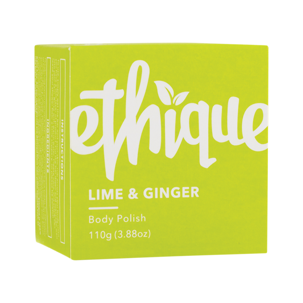 Ethique Solid Body Polish Bar Lime & Ginger 110g-The Living Co.