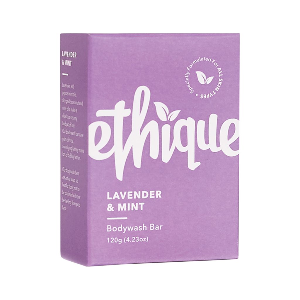 Ethique Solid Bodywash Bar Lavender & Peppermint 120g-The Living Co.