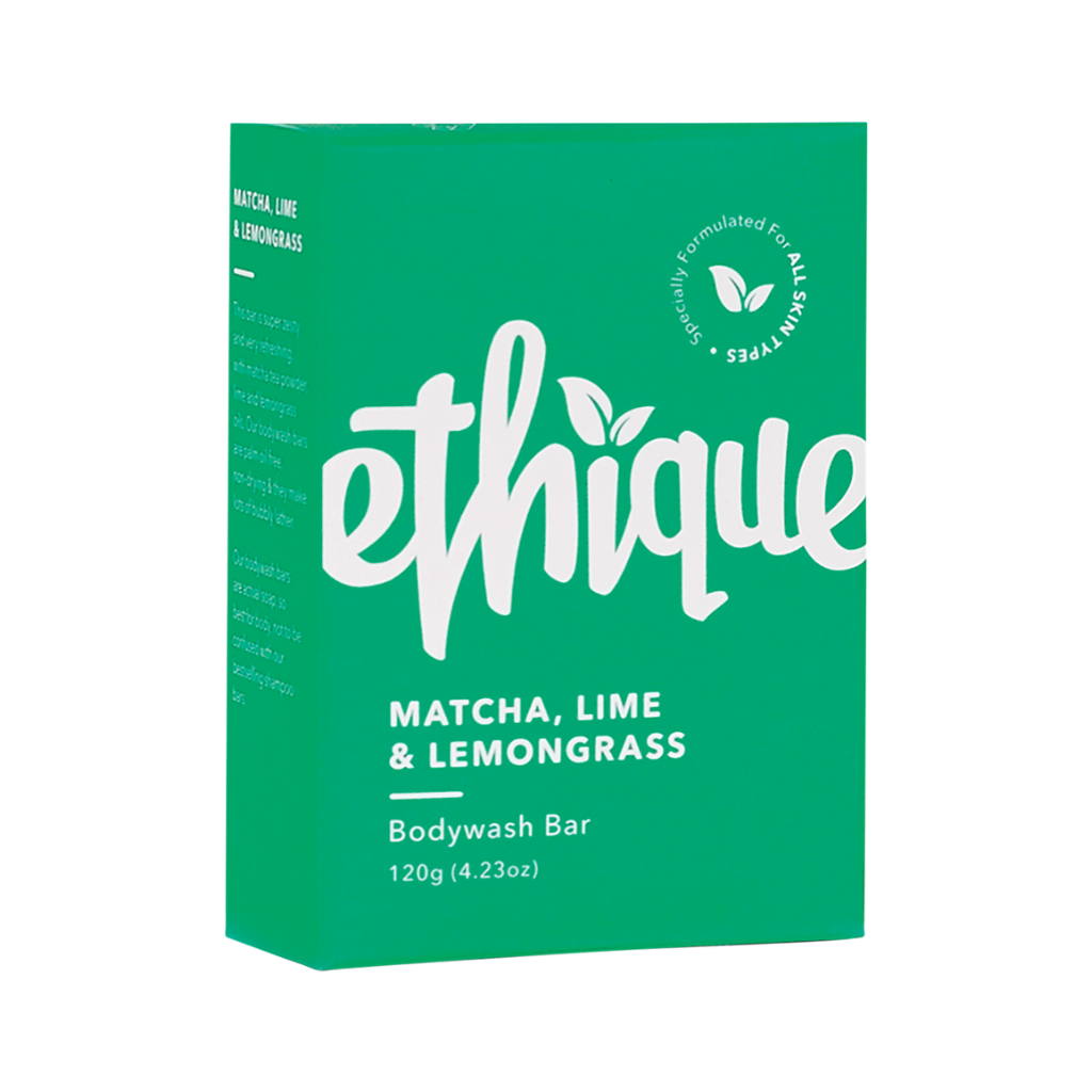 Ethique Solid Bodywash Bar Matcha, Lime & Lemongrass 120g-The Living Co.
