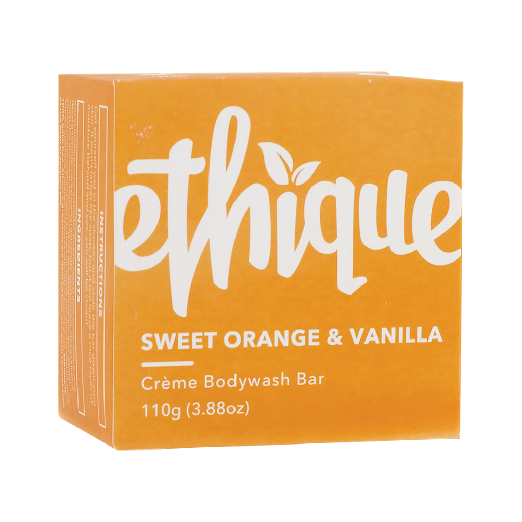 Ethique Solid Cream Body Cleanser Bar Sweet Orange & Vanilla 110g-The Living Co.