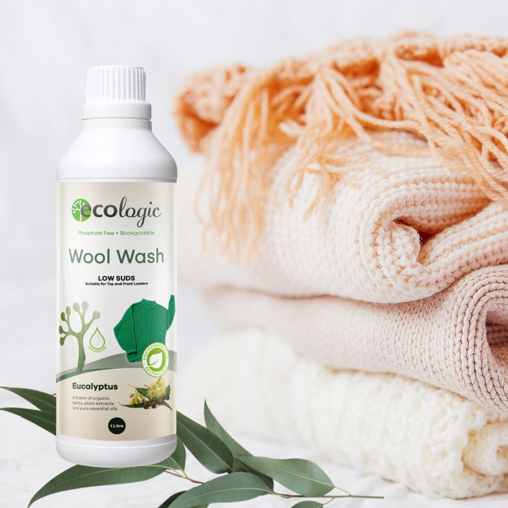 Ecologic Wool Wash Eucalyptus 1L-The Living Co.