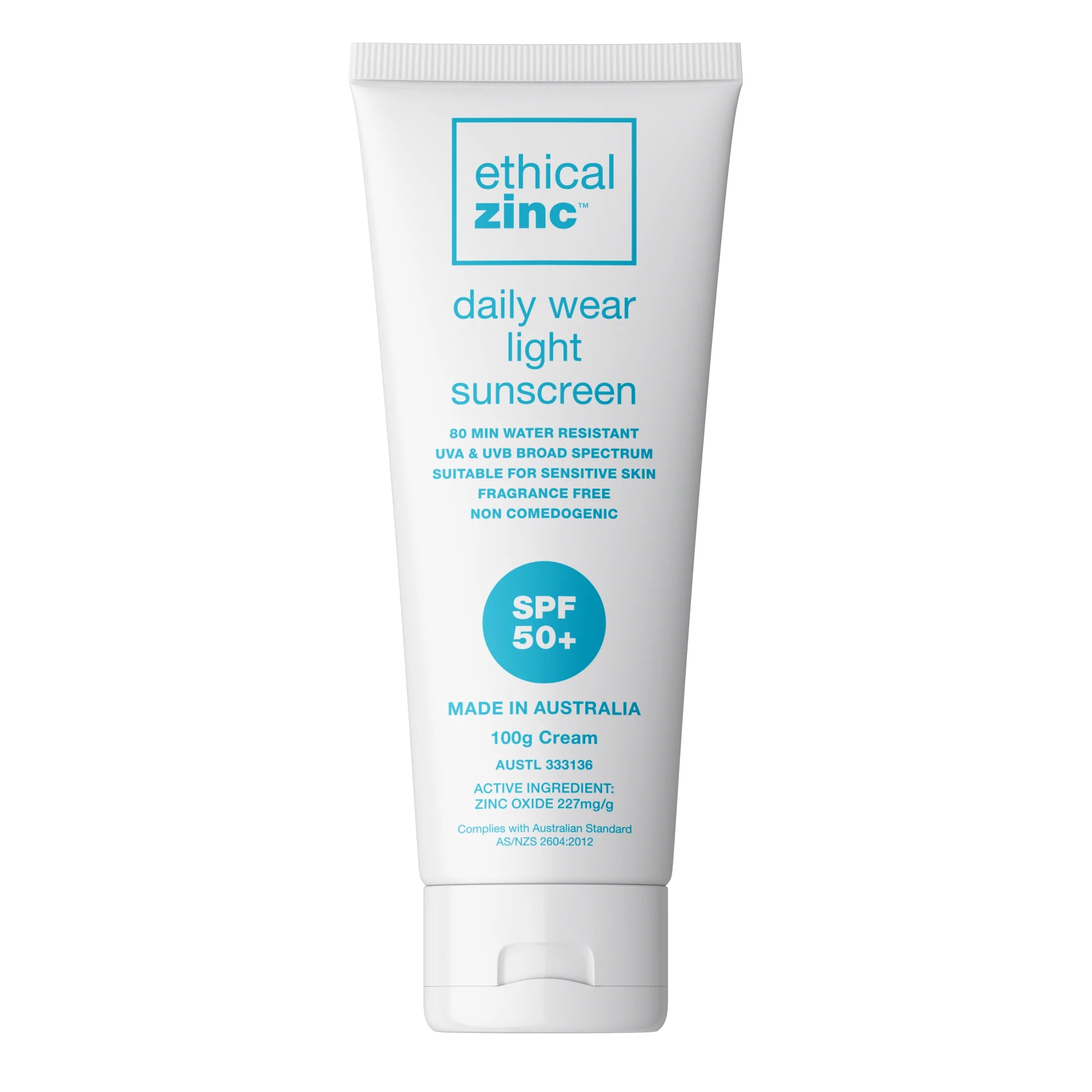 Ethical Zinc Daily Wear Light Sunscreen SPF 50+-The Living Co.