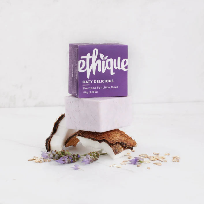 Ethique Solid Gentle Shampoo Bar Oaty Delicious for little ones (110g)-The Living Co.