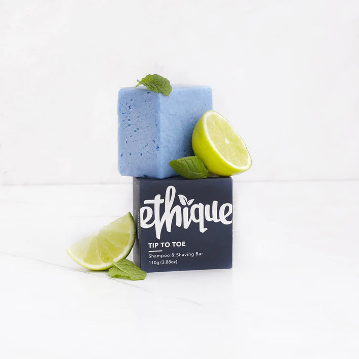 Ethique Solid Shampoo & Shaving bar Tip-to-Toe (110g)-The Living Co.
