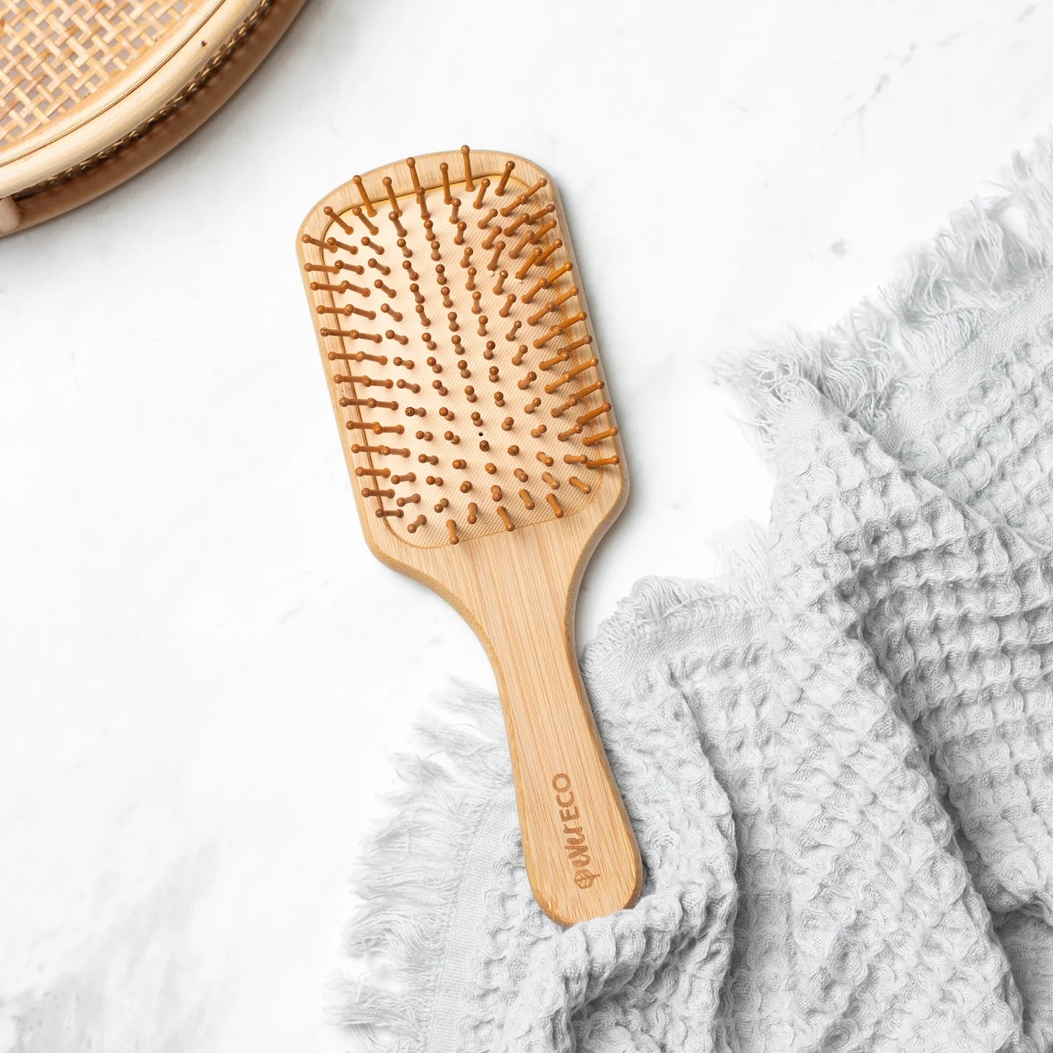 Ever Eco Bamboo Hair Brush Large Paddle-The Living Co.