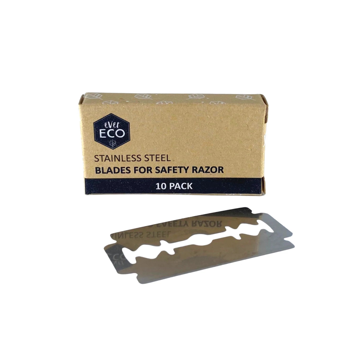 Ever Eco Safety Razor Stainless Steel Blades Refill Pack-The Living Co.