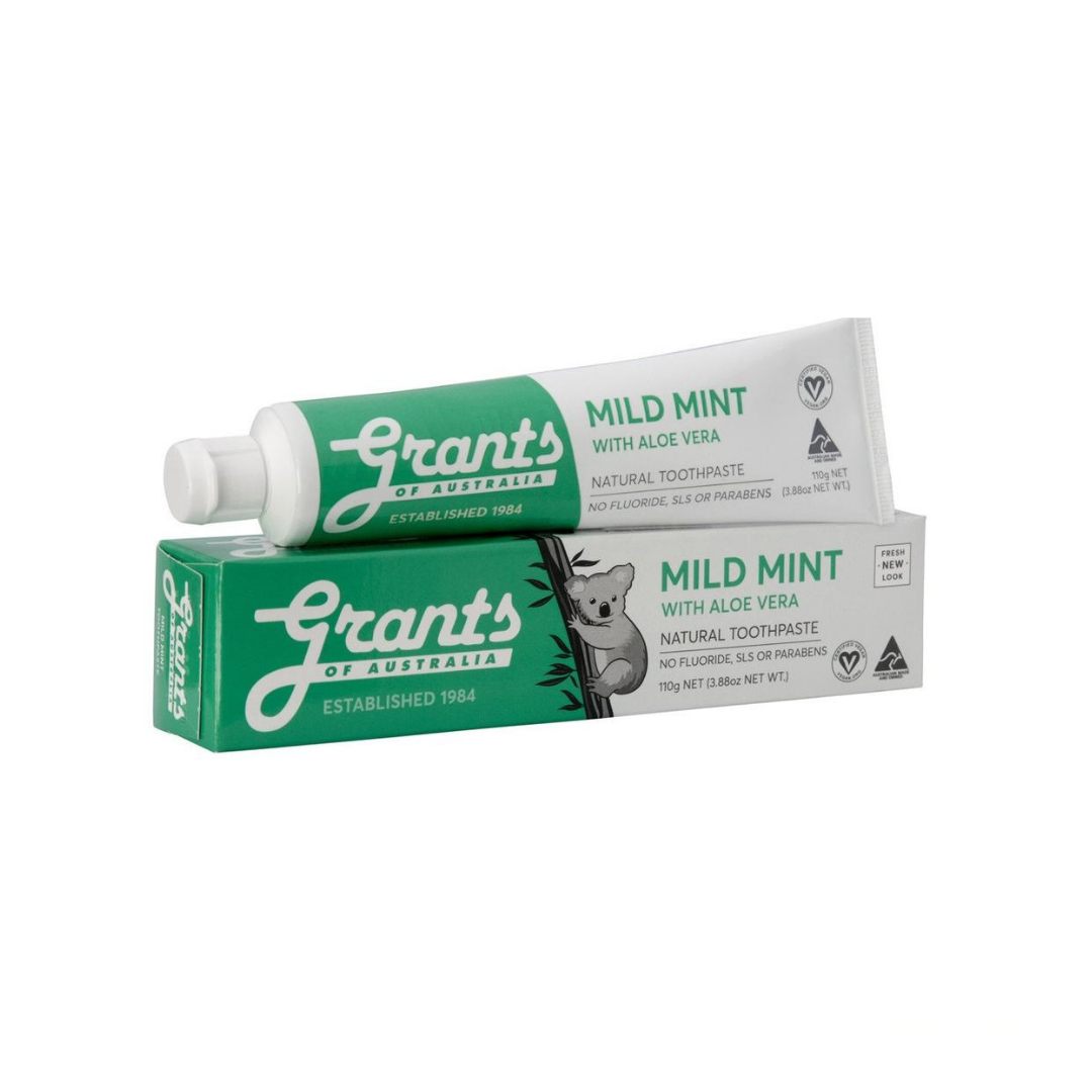 Grants Toothpaste - Mild Mint-The Living Co.