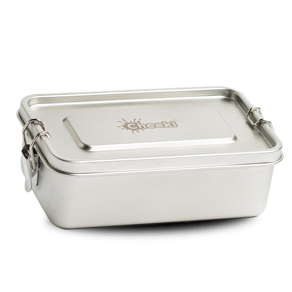 Cheeki Stainless Steel Lunch Box The Hungry Max 1200ml-The Living Co.