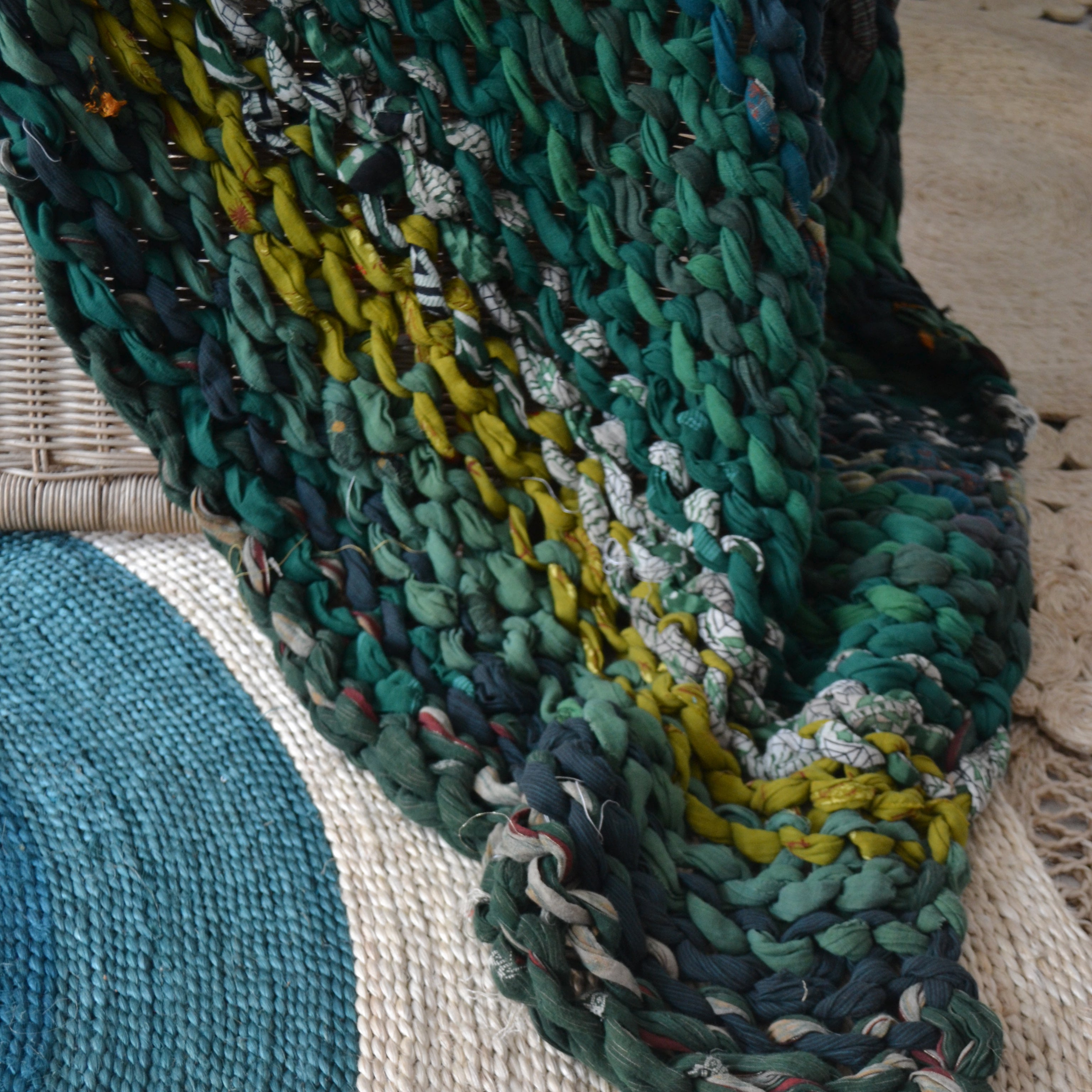 Chunky Knit 02 - Teal-The Living Co.