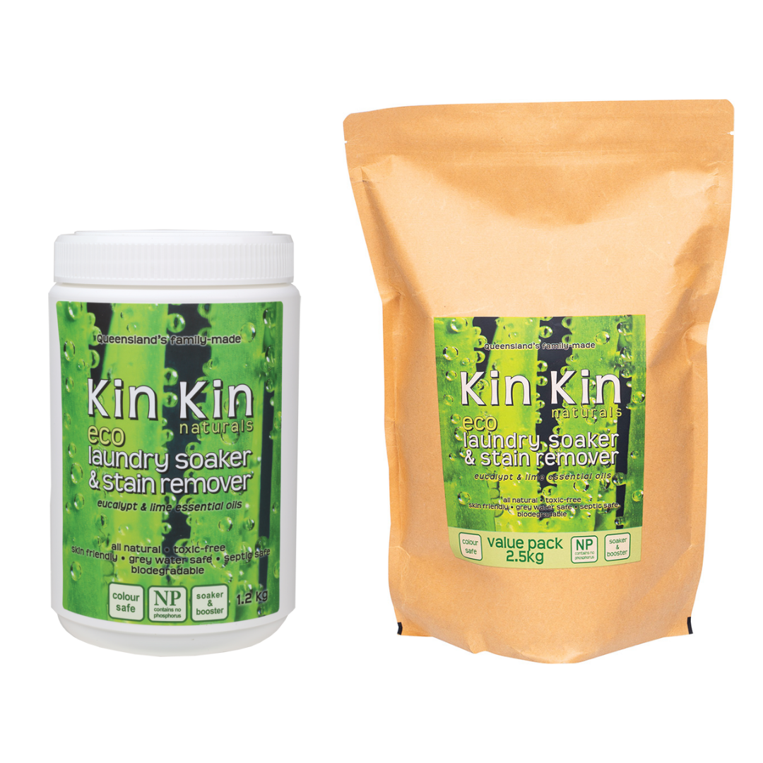Kin Kin Naturals Laundry Soaker & Stain Remover Lime & Eucalypt-The Living Co.