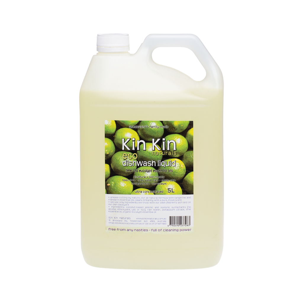 Kin Kin Naturals Dishwash Liquid - Lime & Eucalypt 5L-The Living Co.