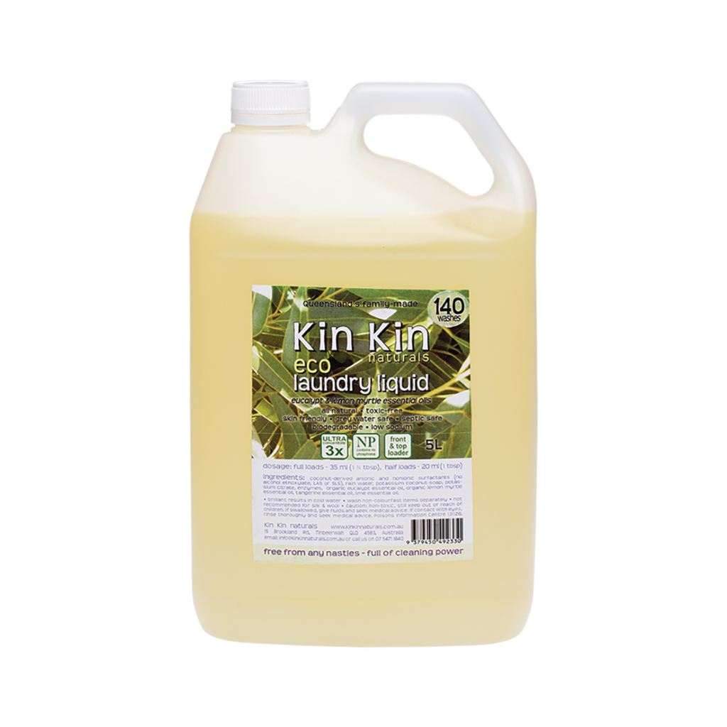 Kin Kin Naturals Laundry Liquid - Eucalypt & Lemon Myrtle 5L-The Living Co.