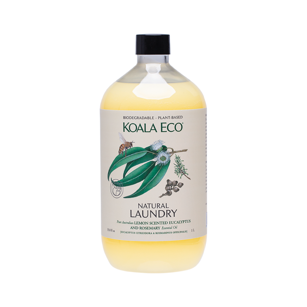 Koala Eco Laundry Liquid Lemon Scented, Eucalyptus & Rosemary 1L-The Living Co.