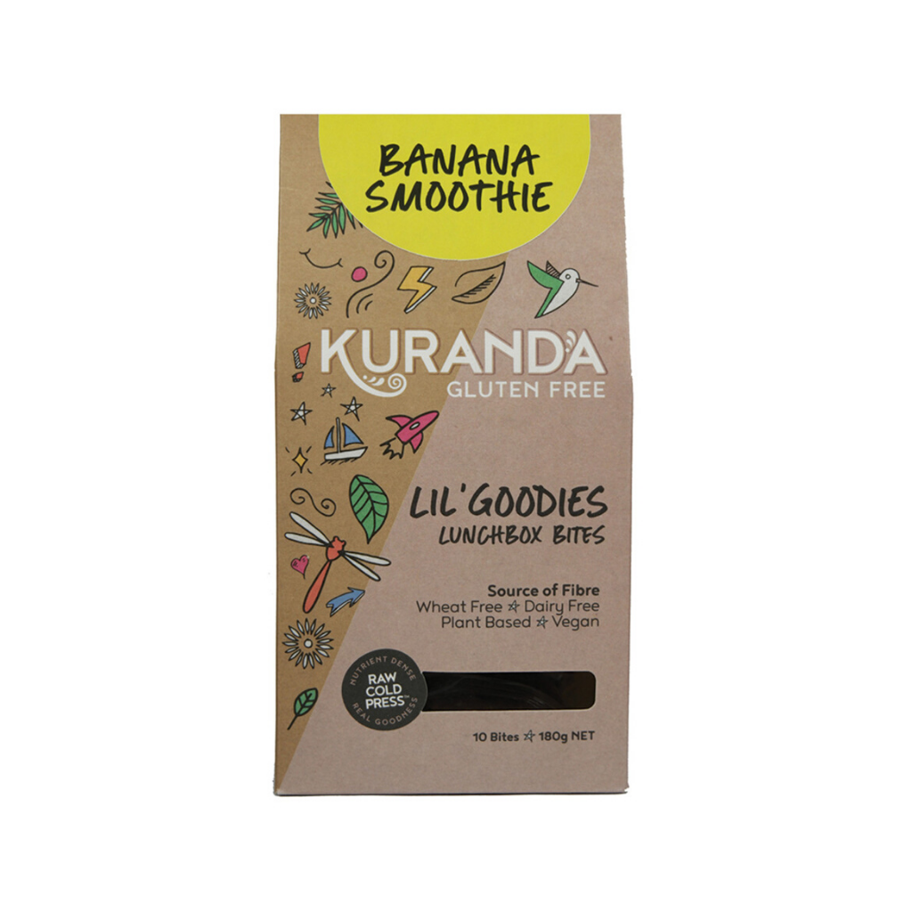 Kuranda Lunchbox Bites - Banana Smoothie 18g x 10 Pack-The Living Co.