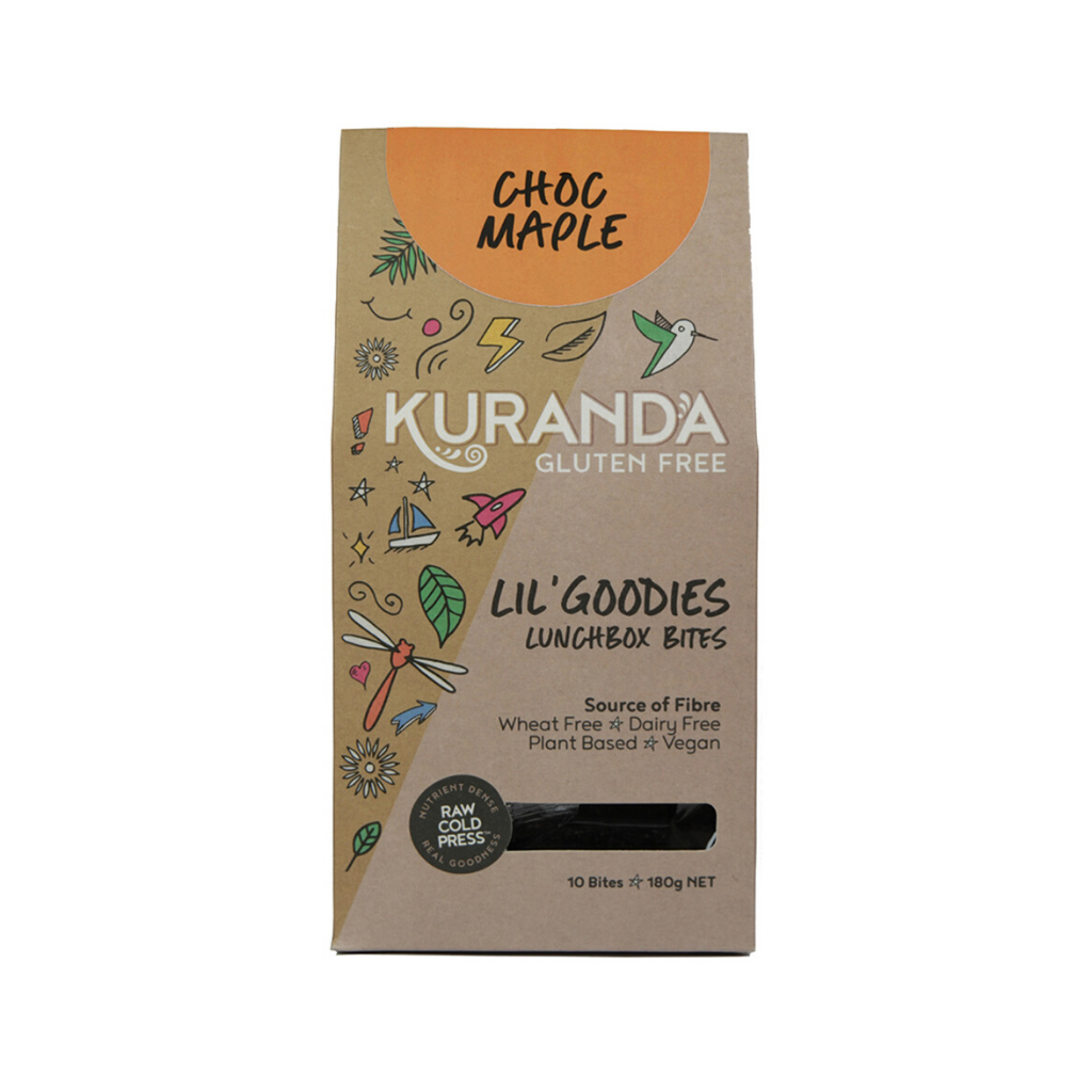 Kuranda Lunchbox Bites - Choc Maple 18g x 10 Pack-The Living Co.