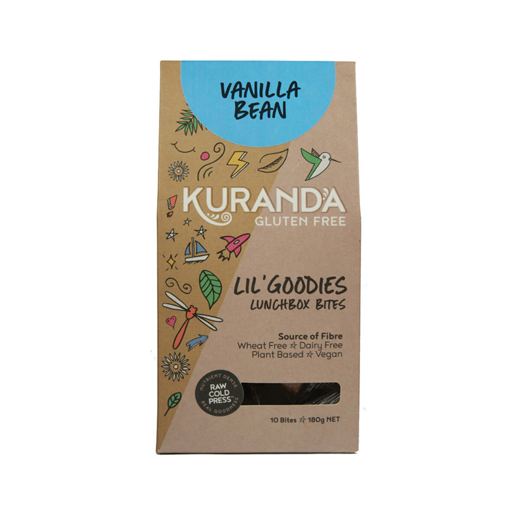 Kuranda Lunchbox Bites - Vanilla Bean 18g x 10 Pack-The Living Co.