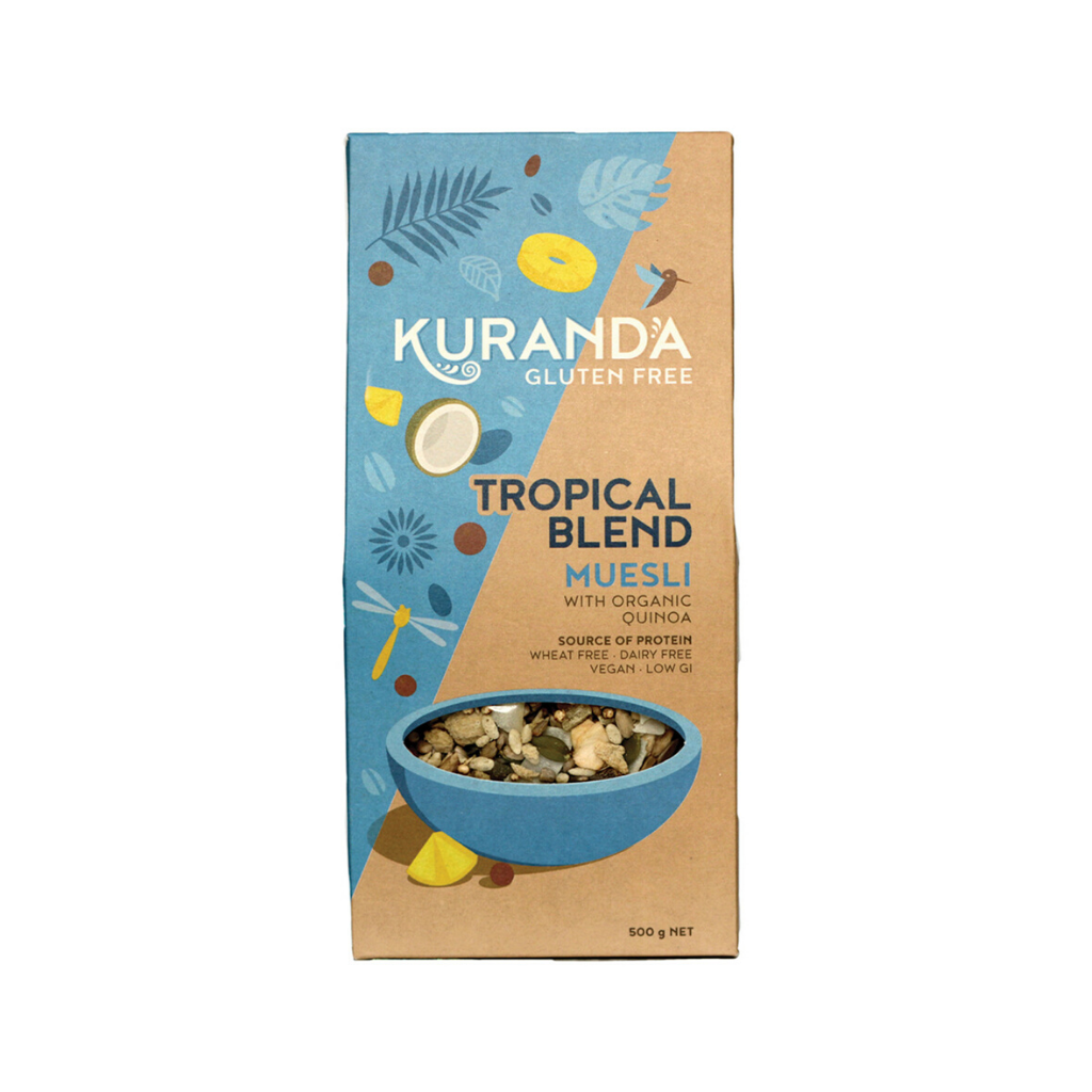 Kuranda Tropical Blend Gluten Free Muesli 500g-The Living Co.